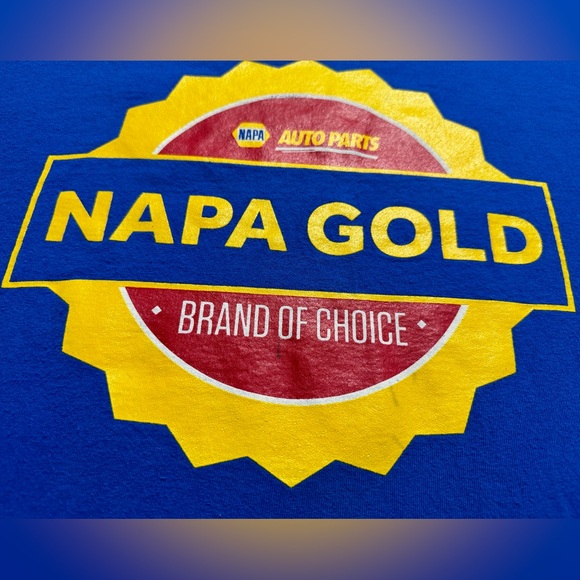 Vintage NAPA GOLD Auto Parts brand of Choice Double Sided Shirt - Picture 7 of 11